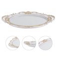 thumbnail image 3 of MasteelfCA 1PC Retro Mirror Tray Jewelry Perfume Photography Prop Delicate Mirror Plate, 3 of 8