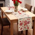 thumbnail image 1 of Boovnll Valentines Day Table Runner, 13x47" Valentine's Day Printing Table Runner, Valentines Table Runner for Holiday Kitchen Dining Table, Party Decor, Valentines Day Decorations, 1 of 7