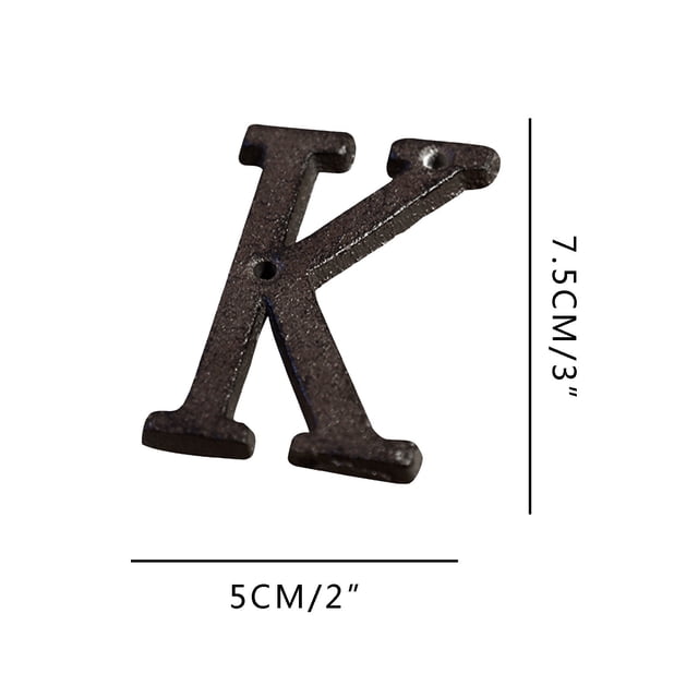 CEHVOM Creative Alloy Wrought Iron Number Letter Creative DIY House Letter Clearance