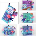 thumbnail image 4 of HILABEE Newborn Baby Cloth Soft Book Cartoon Animal Educational Crinkle Books Learning Fly Animals, 4 of 9