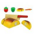 thumbnail image 4 of Plastic Cutting Fruit Vegetable Bread Cutting Food Set Kids Role Play Toy Gift, 4 of 8