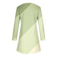 thumbnail image 4 of Pompotops Robe Décontractée pour Femmes à Manches Longues, Col Rond, Imprimée, Longueur Genou, en Solde, 4 of 5