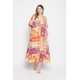 thumbnail image 1 of Oussum Robe Kaftan Longue Maxi à Boutons Imprimée pour Femme Grande Taille, 1 of 7