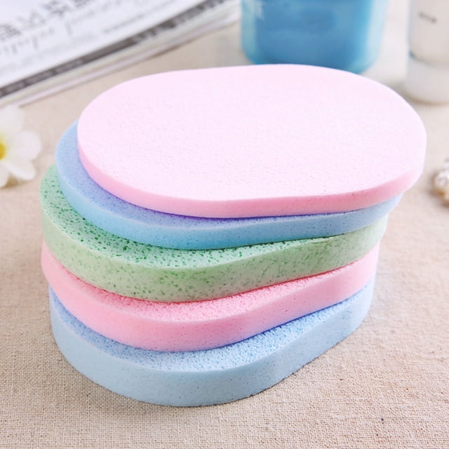 TABLZONE 6 Pcs Compact Facial Sponge Lightweight for Household Travel Use