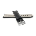 thumbnail image 4 of 20mm Leather Watch Band Strap, Mat Finish, White Stitching, Stainless Steel Buckle, 4 of 7