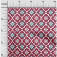 thumbnail image 1 of oneOone Cotton Poplin Fabric Ogee Flame Stitch Decor Fabric Printed BTY 42 Inch Wide, 1 of 4
