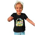 thumbnail image 4 of Penkiiy T-Shirts de Pâques pour Enfants Tout-Petits Garçons Filles Mode Pâques Mignon Fleur Oeufs de Pâques Imprimé Col Rond Imprimé Manche Courte Haut 9 Ans Noir, 4 of 4