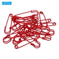 thumbnail image 3 of Uxcell Safety Pins 1.97 inch Large Metal Sewing Pins Red 20Pcs, 3 of 5
