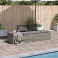 thumbnail image 1 of vidaXL Patio Bed, Outdoor Lounge Bed, Adjustable Sides, Weather-Resistant, Poly Rattan Frame, 1 of 5