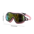 thumbnail image 3 of Sale Today Clearance! Adult Waterproof Large Frame Swimming Goggles With PC Lenses Against-Fogs Coating Silicone Fits For Comfortion And Training, 3 of 6
