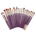 thumbnail image 1 of Kit de Pinceaux de Maquillage, Application Uniforme, 20 Pcs pour Débutants, 1 of 8