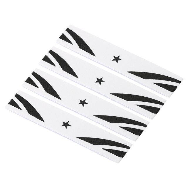 Unique Bargains 9.8'x0.7' Badminton Racket Head PU Protector Sticker Racquet Guard Tape, White 4 Pack