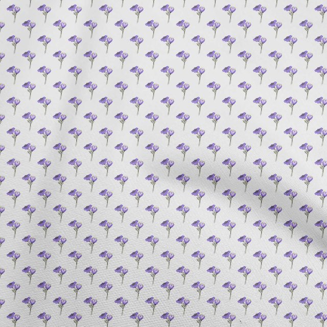 oneOone Polyester Spandex Violet Fabric Floral Sewing Material Print Fabric By The Yard 56 Inch Wide
