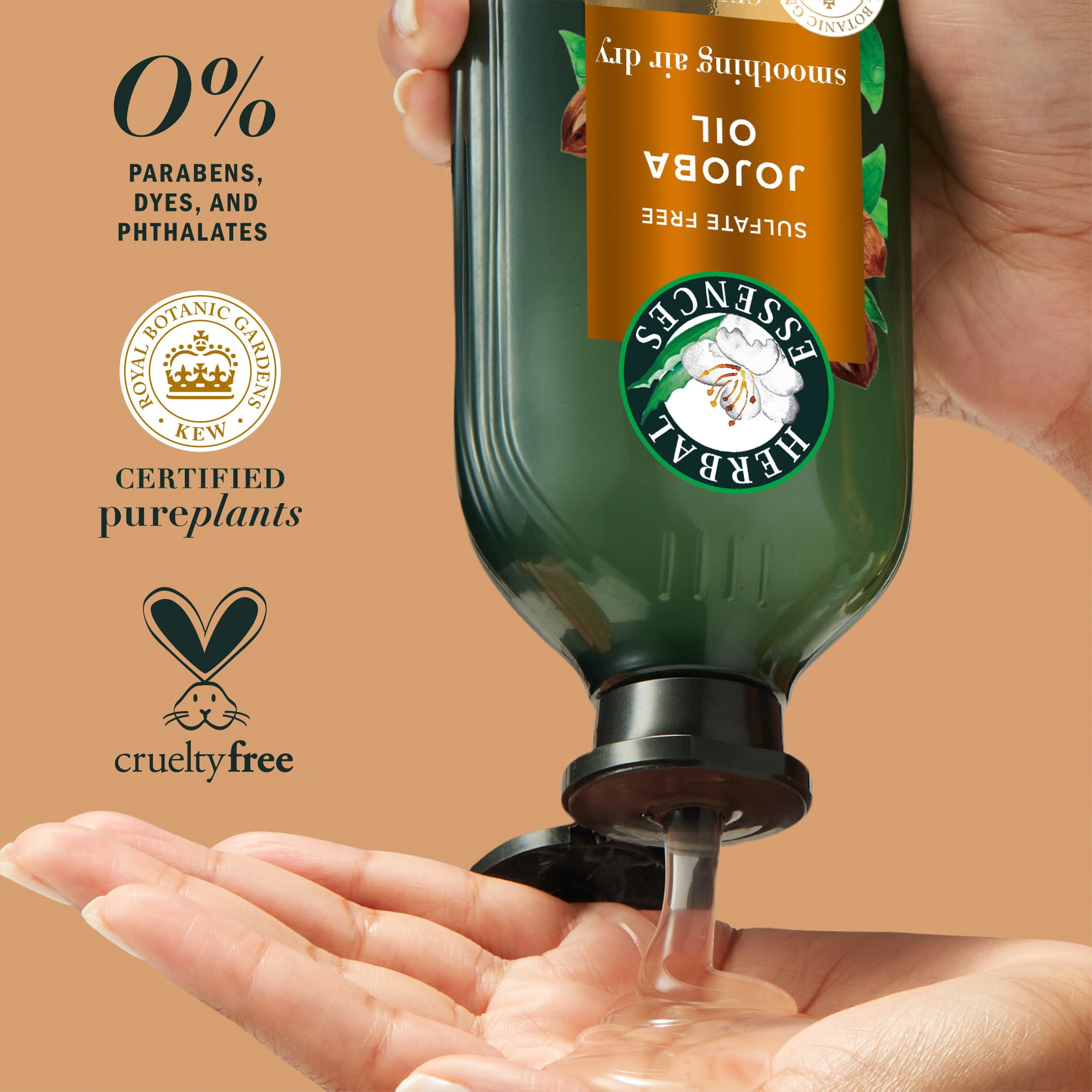 Shampooing sans sulfate Herbal Essences Éclat et douceur à l’huile de jojoba, 400 mL
