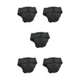 thumbnail image 3 of kurtrusly Physiological Pants For Dogs Experience And With These Tailored Pants Reusable Classic Black XL 5Set, 3 of 6