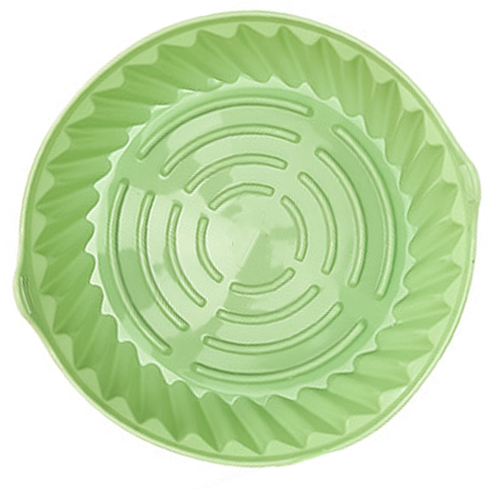 HEANUJJ Reusable Airfryer Pot Non-stick Green 1Set for Easy Use