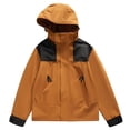 thumbnail image 1 of Timegard Jackets for Women Plus Size Hoodies Color Block Windbreaker Coat Active Hiking Outdoor Fall Winter, 1 of 2