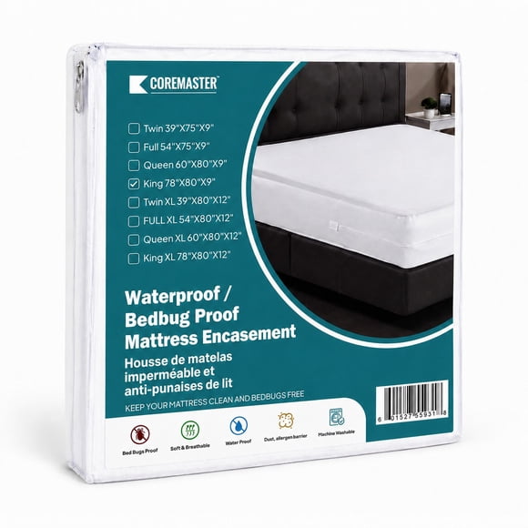 Coremaster Waterproof Mattress Protector Bed Bug Cover Queen