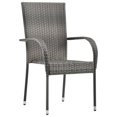 thumbnail image 5 of vidaXL 7 Piece Garden Dining Set Grey, 5 of 5
