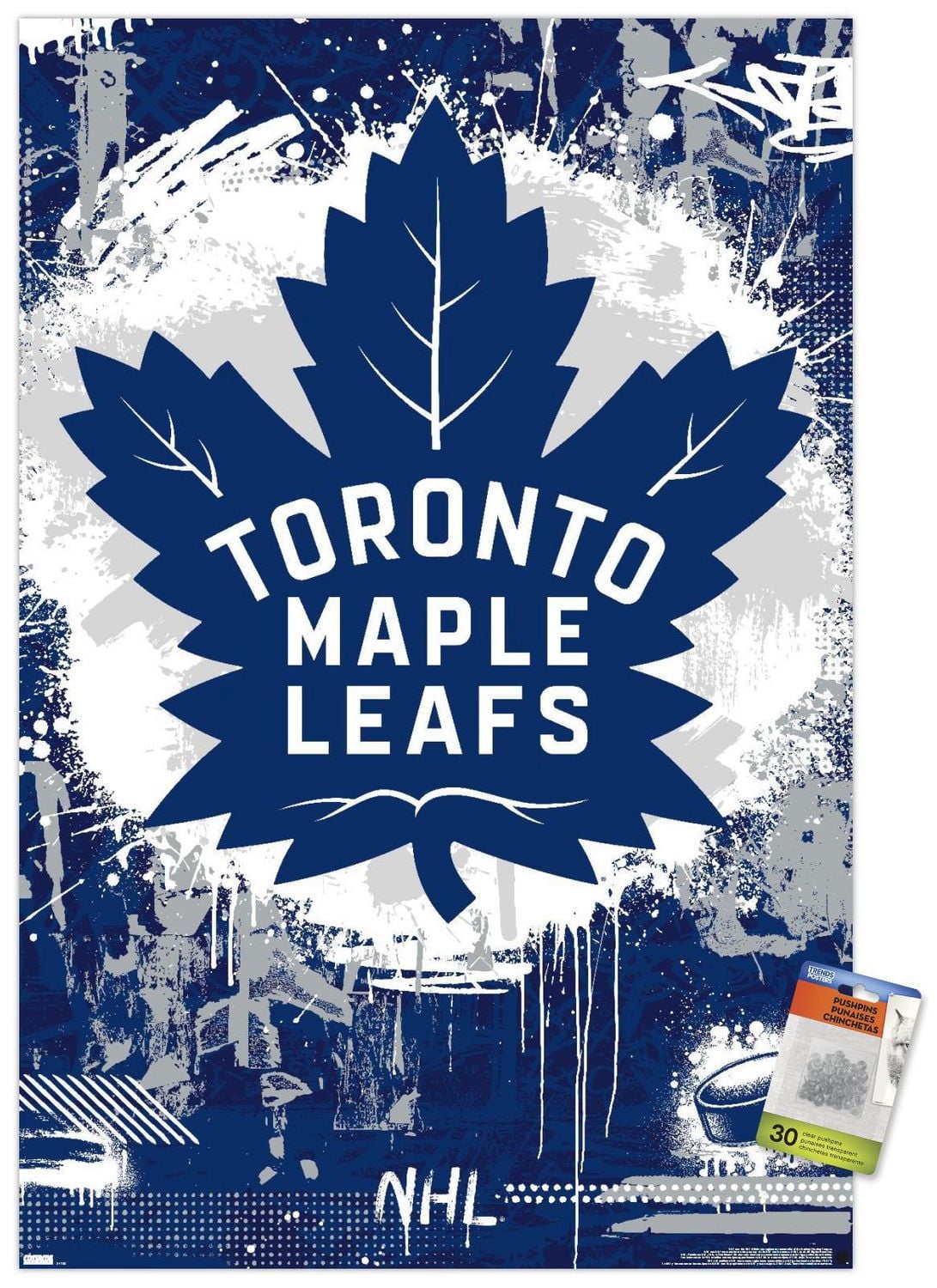 NHL Toronto Maple Leafs - Maximalist Logo 23 Wall Poster, 22.375" x 34"