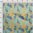 thumbnail image 2 of oneOone Tissu Popeline de Coton Rectangle & Triangle Imprimé Géométrique Tissu de Couture BTY 42 Pouces de Large, 2 of 4