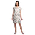 thumbnail image 3 of Moomaya Chemise de Nuit d'Allaitement à Patte de Boutonnage Imprimée pour Femmes, 3 of 5