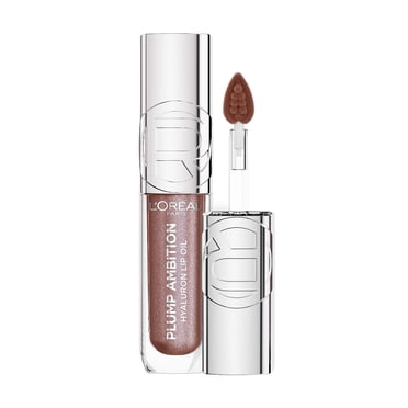 L'Oréal Paris Huile à Lèvres Scintilliant, Plump Ambition, Repulpe et Hydrate