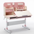 thumbnail image 2 of Children Kids Multifunctional Adjustable Study Desk - Pink, 2 of 5