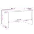 thumbnail image 4 of vidaXL Coffee Table Grey Sonoma 80x50x42.5 cm Engineered Wood, 4 of 5