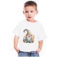 thumbnail image 4 of Penkiiy T-Shirts de Pâques pour Enfants Tout-Petits Garçons Filles Mode Mignon Imprimé Nain de Pâques Col Rond Manches Courtes 7 Ans Blanc, 4 of 4