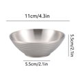thumbnail image 3 of LSLJS Stainless Steel Bucket Bowl Ramen Bowl Japanese Cold Noodle Bowl Double Insulated Rice Bowl Loudspeaker Bowl Large Noodle Bowl, Stainless Steel Bowl, 3 of 6