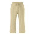 thumbnail image 4 of School Clothes for Girls Suet Pants for Girls Kids Comfortable High Waisted Wide Leg Pants Drawstring Elastic Trousers Comfy Straight Leg Long Pants With Pockets, 4 of 5