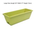 thumbnail image 3 of CAROOTU Plastic Flower Pots Family Balcony Plants Vegetables and Flowers Large Rectangular Plants Grooves, 3 of 7