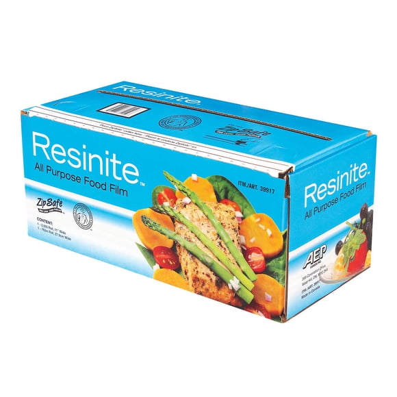 Resinite All Purpose Food Film Plastic Food Wrap 2500Ft (762m) roll, 11” Wide