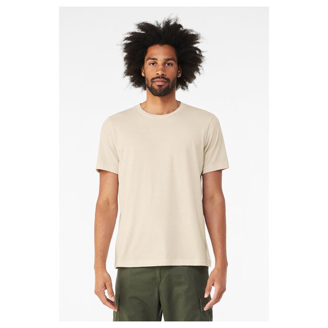 Bella + Canvas 3001CVC Unisex Heather CVC T-Shirt - HEATHER OATMEAL - 3XL