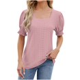 thumbnail image 1 of Économies d'Été Kcavykas Blouses pour Femmes, Hauts Imprimés Mode pour Femmes Manches Courtes Blouse Amusante Col Rond T-Shirt Débardeur, 1 of 4