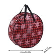 thumbnail image 2 of Conteneur de Rangement pour Couronne Sac de Rangement pour Couronne de Noël avec Poignée Renforcée pour Vêtements de Noël Sac de Rangement pour Draps, 2 of 3
