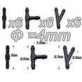 thumbnail image 2 of 18 Pcs Connecteur de Tuyau de Lave-Glace Tube d'Eau Type T/Y/I Raccords Séparateurs, 2 of 9