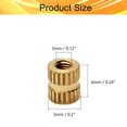 thumbnail image 2 of Wekity M3x6mm Female Thread Knurled Nuts,Hx5mm OD Brass Threaded Insert Embedment Nuts Hydraulic Welded Joint Injection Molding Assortment Kit for 3D Printing Injection Molding 30PCS-0621, 2 of 5