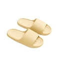thumbnail image 1 of Mens and Womens Home Slippers Simplicity Solid Color Quick Drying Soft Sole Comfortable Non-Slip Indoor and Outdoor EVA Slippers Yellow-02, 1 of 1