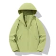 thumbnail image 2 of WRKEKC Reversible Hooded Windbreaker Women, Packable Lightweight Waterproof Zip Up Rain Jacket, 2 of 3