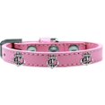 thumbnail image 1 of Argent Ancre Widget Chien Collier Rose Clair Taille 12, 1 of 2