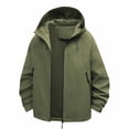 thumbnail image 1 of Yuyuzo Womens Rain Jacket Waterproof Lightweight Windbreaker Jacket Plus Size Raincoat with Pockets, 1 of 6