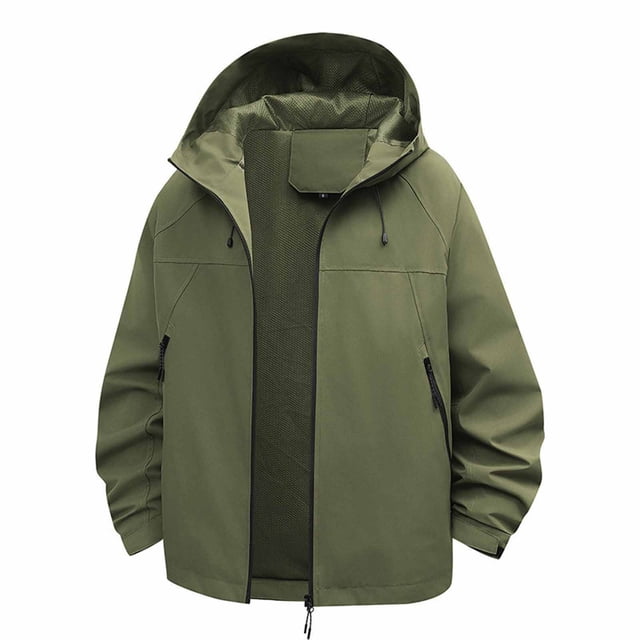 Yuyuzo Womens Rain Jacket Waterproof Lightweight Windbreaker Jacket Plus Size Raincoat with Pockets