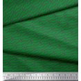 thumbnail image 2 of Soimoi Green Modal Satin Fabric Dot Abstract Printed Craft Fabric by the Yard 42 Inch Wide, 2 of 5