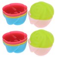 thumbnail image 3 of Miangastore 12pcs Silicone Rose Flower Shape Cake Decorating Mold Pudding Jelly Chocolate Mold Muffin Cup Handmade Cupcake Baking Tool (Random Color), 3 of 9
