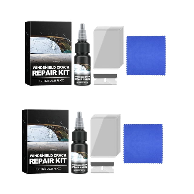 Clearance! JMYHOAM Cleaning Gadgets 2pcs Windshield Crack Repair Liquid Windshield Crack Repair Kit Glass Repair Kit Windshield Repair Kit 20ml Cleaning Supplies