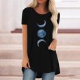 thumbnail image 2 of Pompotops Chemises Mode Décontractée pour Femmes Manches Courtes Tee-Shirt Ample Tunique Blouse, 2 of 4