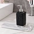 thumbnail image 2 of JilgTeok 3 Packs 450ml Ripple Pattern Hand Soap Dispenser Pump Bottle for Bathroom Kitchen Refillable Liquid Soap Lotion Shampoo Dispenser Plastic Hand Wash Station Supplies, 2 of 6