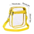 thumbnail image 2 of Clear Stadium Bags Approved, Usavan PVC Transparent Chest Bag Large Capacity, Thick Sturdy Material with Front Pocket Crossbody Storage Bag for Travel Sports Events, 2 of 3